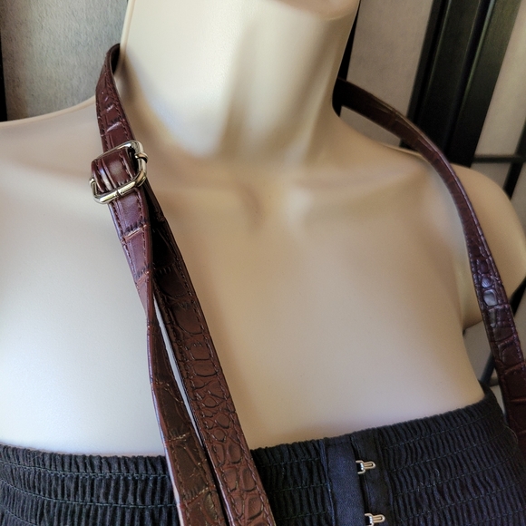 2/$8 • NWOT Wild Fable Dark Brown Snakeskin Purse - Picture 3 of 6